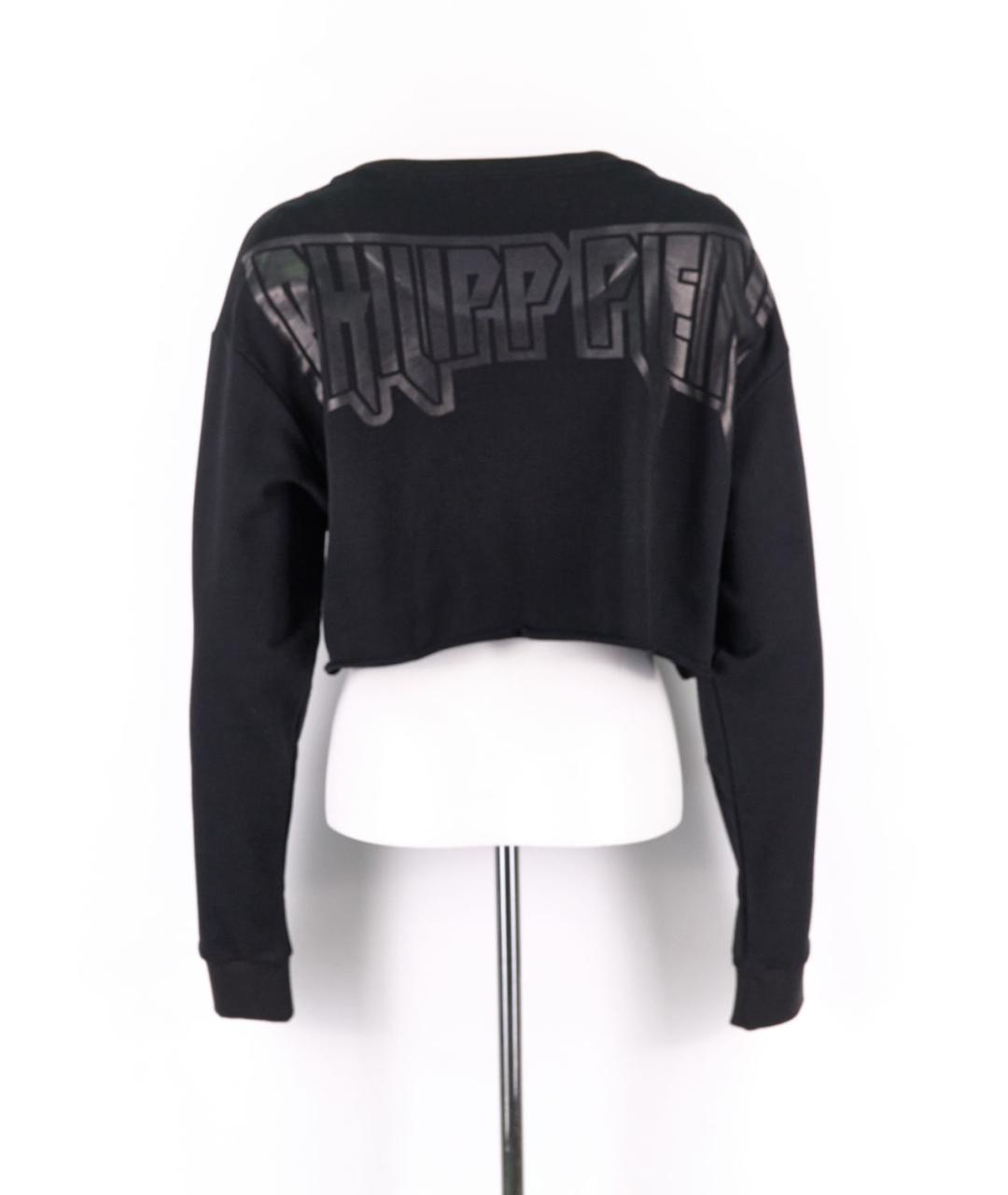 PHILIPP PLEIN Черный хлопковый джемпер / свитер, фото 2