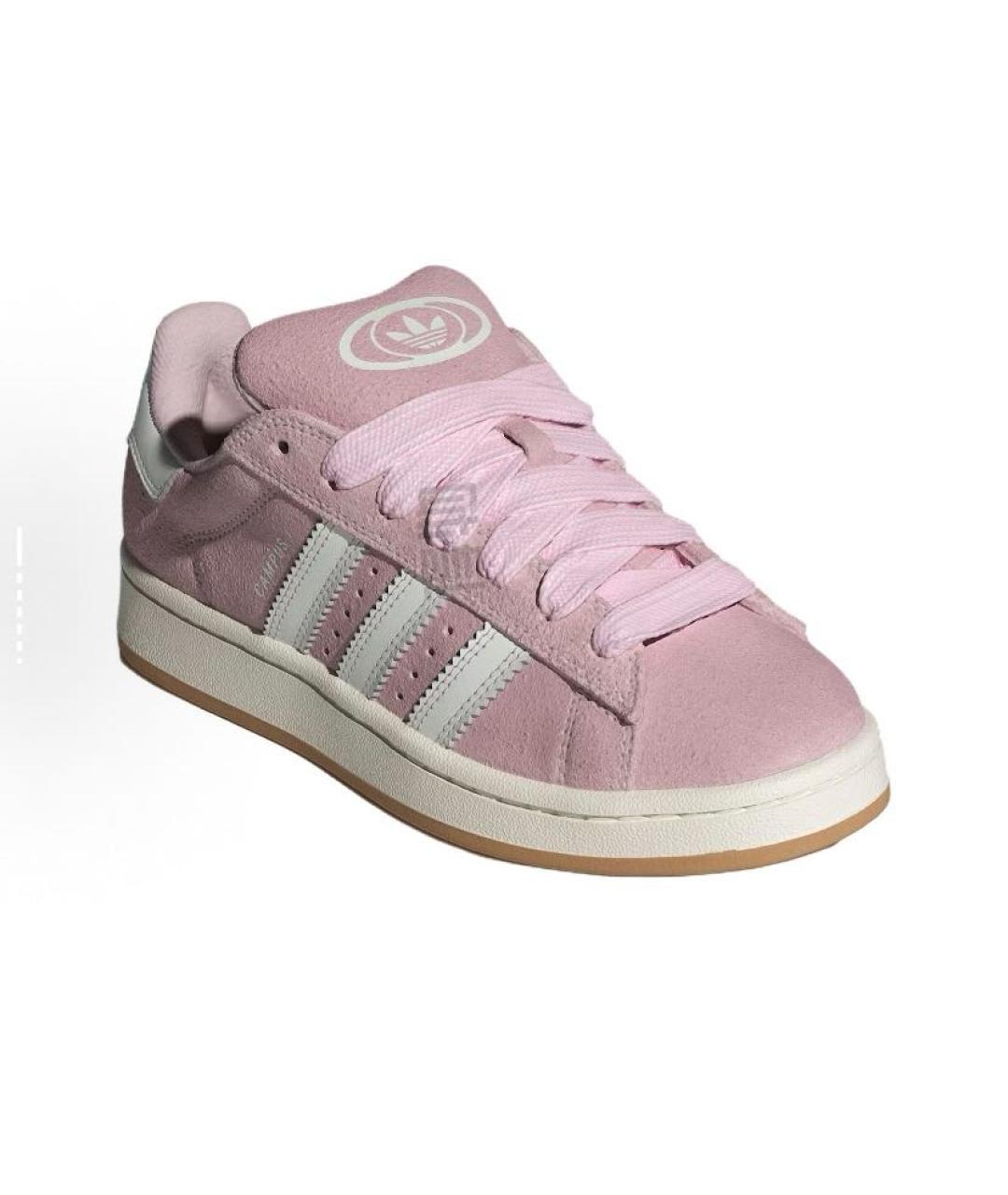 ADIDAS Коралловые замшевые низкие кроссовки / кеды, фото 3