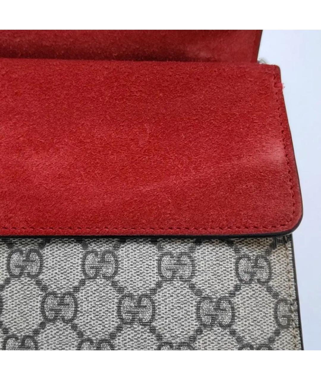 GUCCI Бежевая кожаная сумка через плечо, фото 7