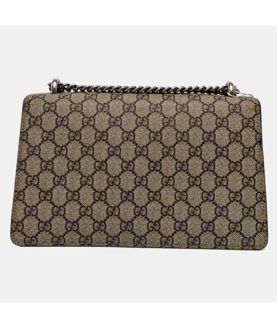 GUCCI Бежевая кожаная сумка через плечо, фото 4