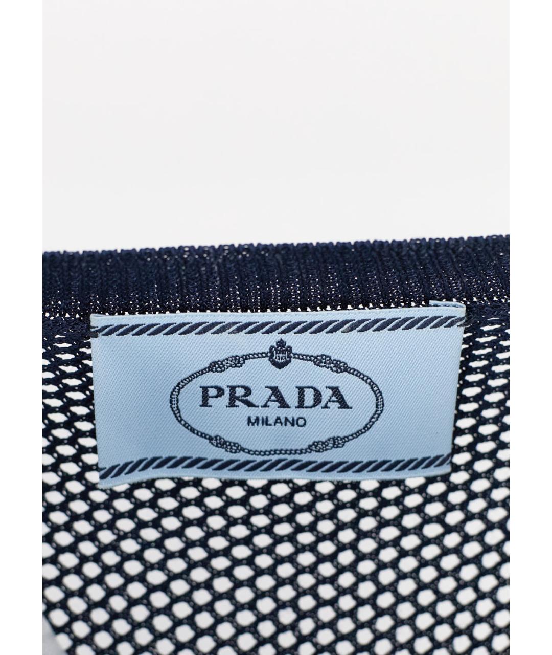 PRADA Синий вискозный джемпер / свитер, фото 3