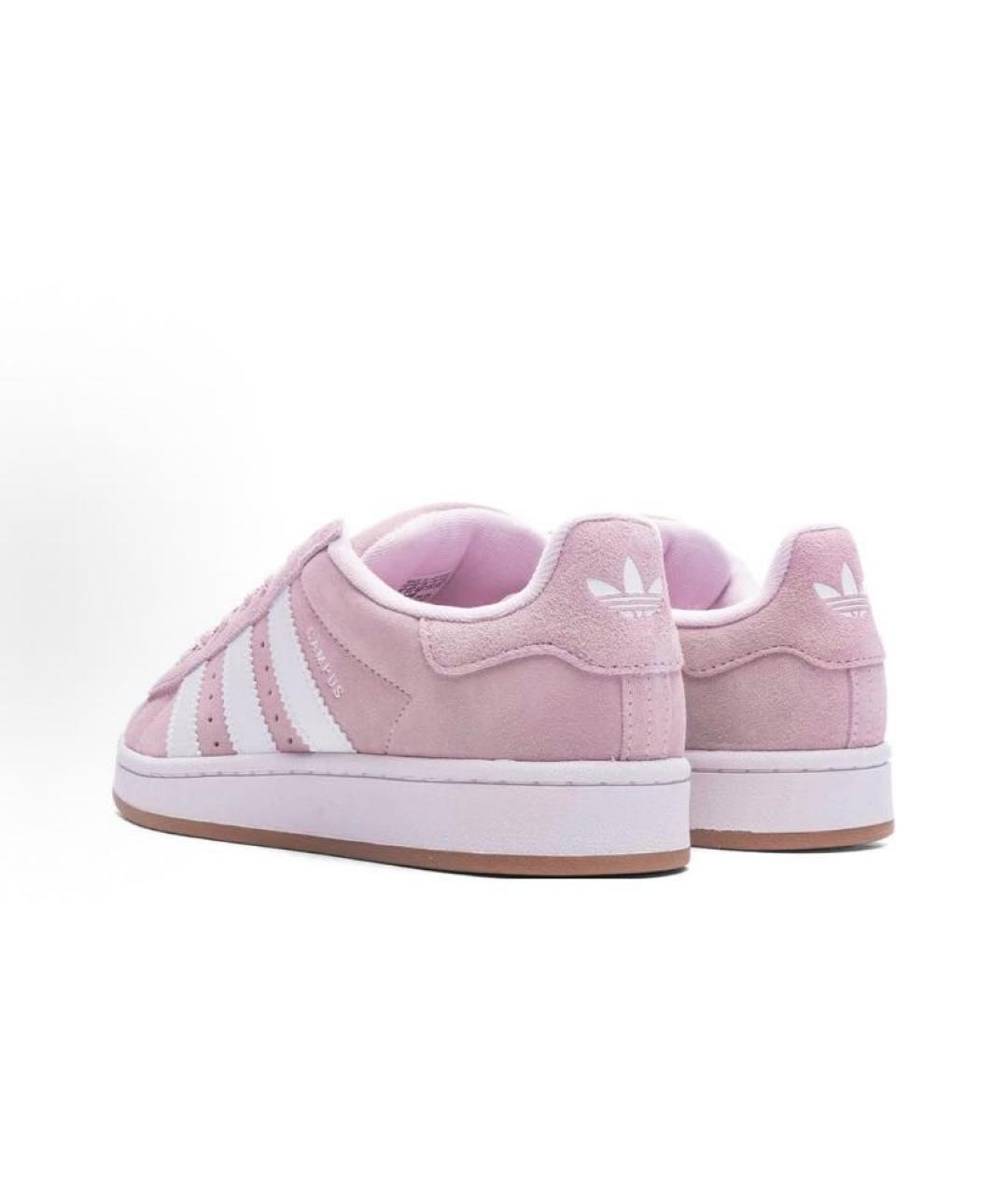 ADIDAS Розовые замшевые низкие кроссовки / кеды, фото 4