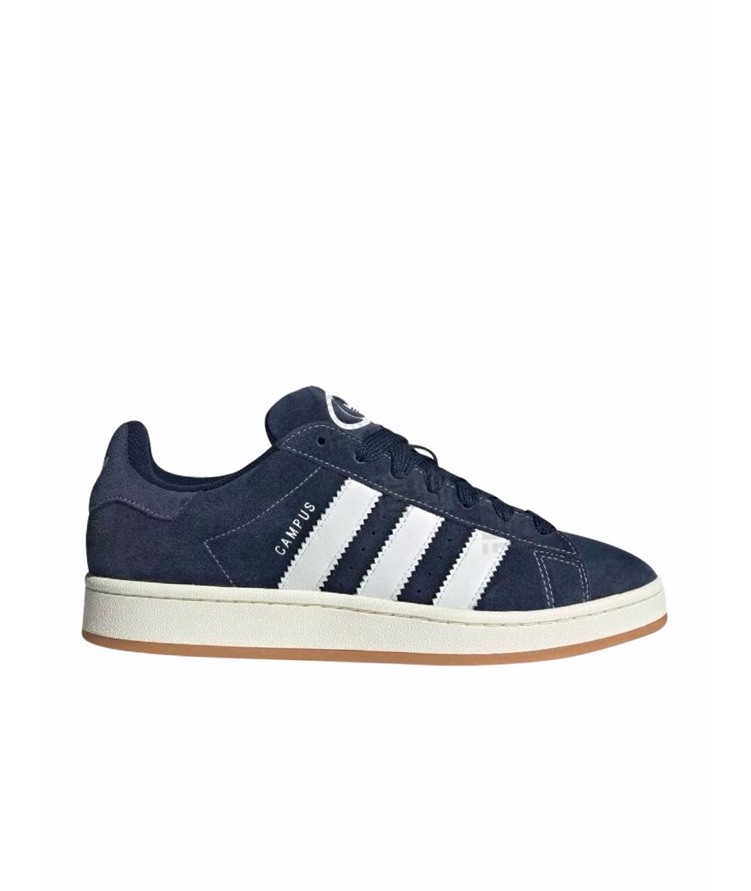 ADIDAS Темно-синие замшевые низкие кроссовки / кеды, фото 1