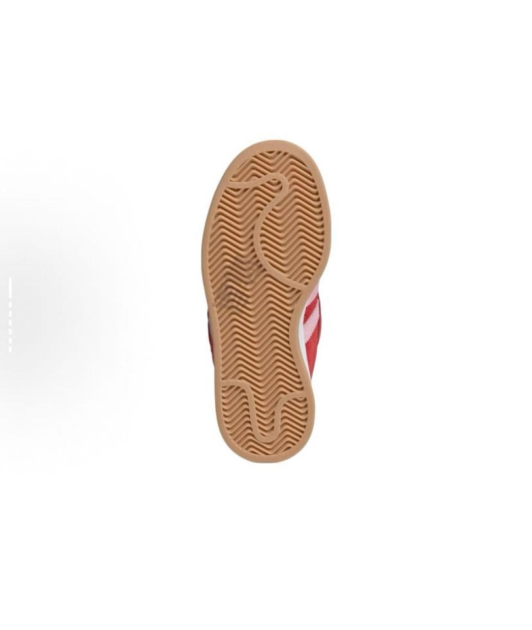 ADIDAS Красные замшевые низкие кроссовки / кеды, фото 6