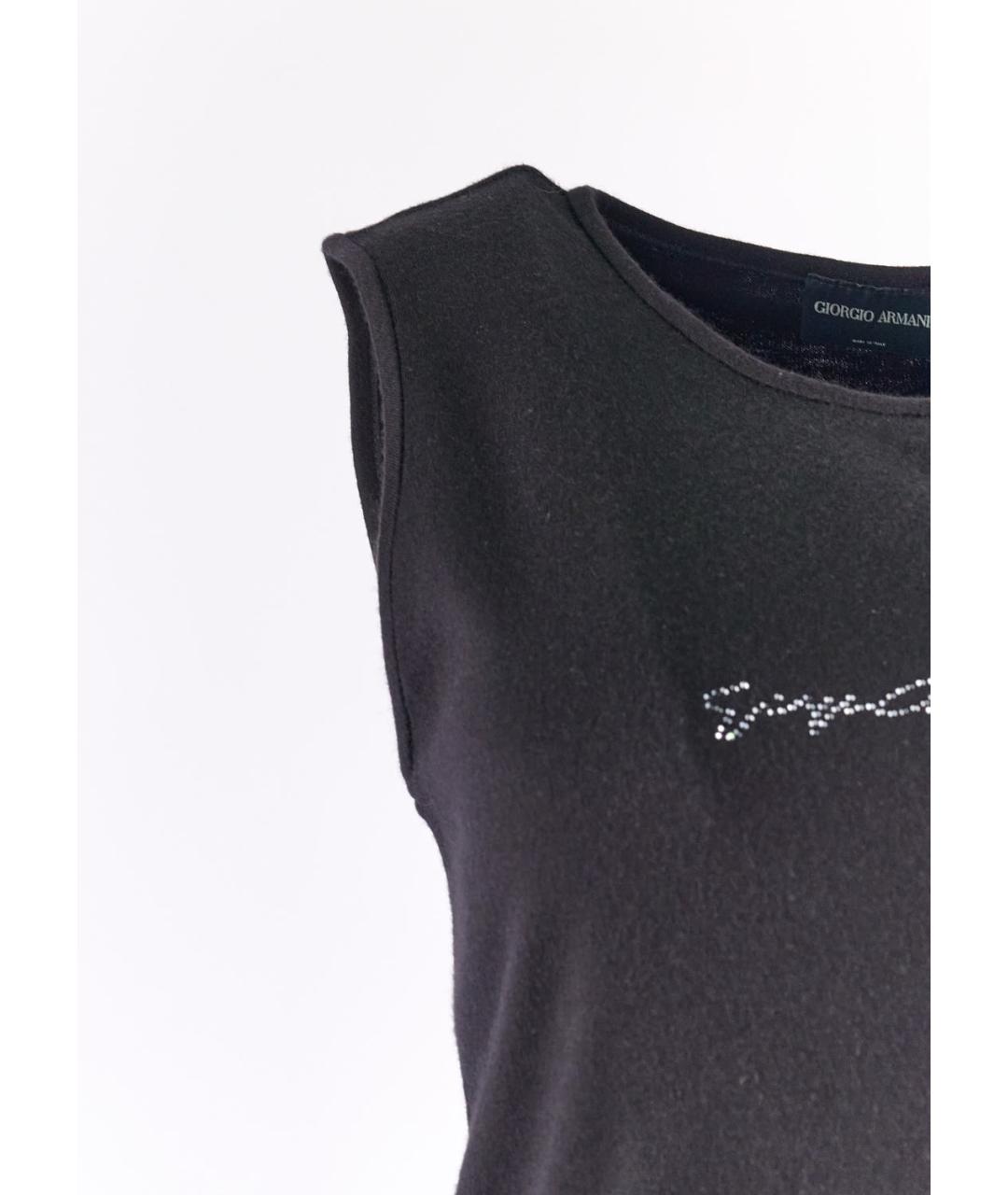 GIORGIO ARMANI Черная майка, фото 5