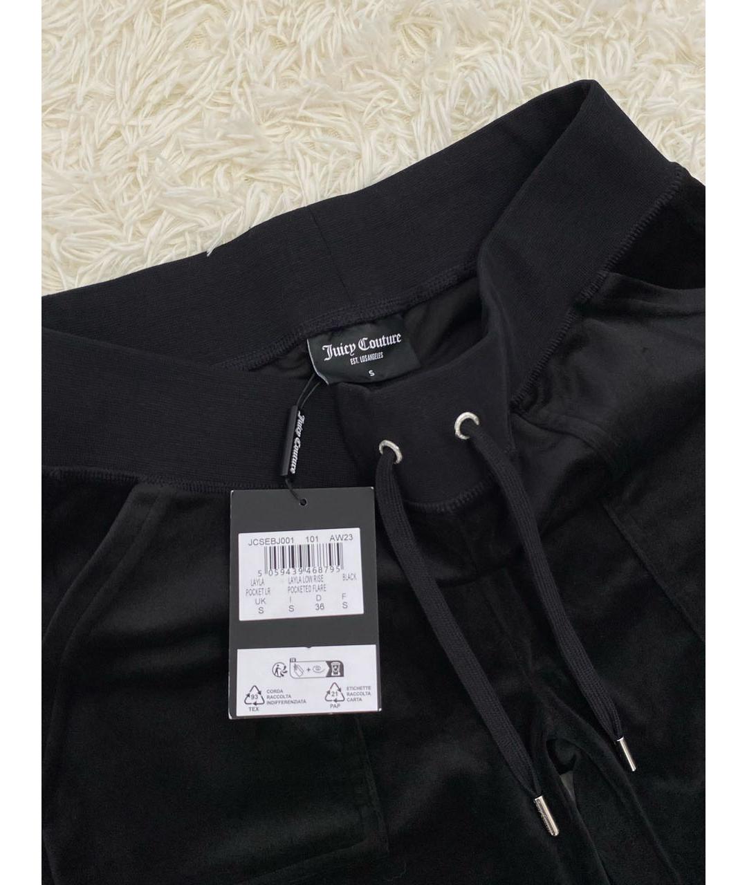 JUICY COUTURE Черные велюровые спортивные брюки и шорты, фото 6