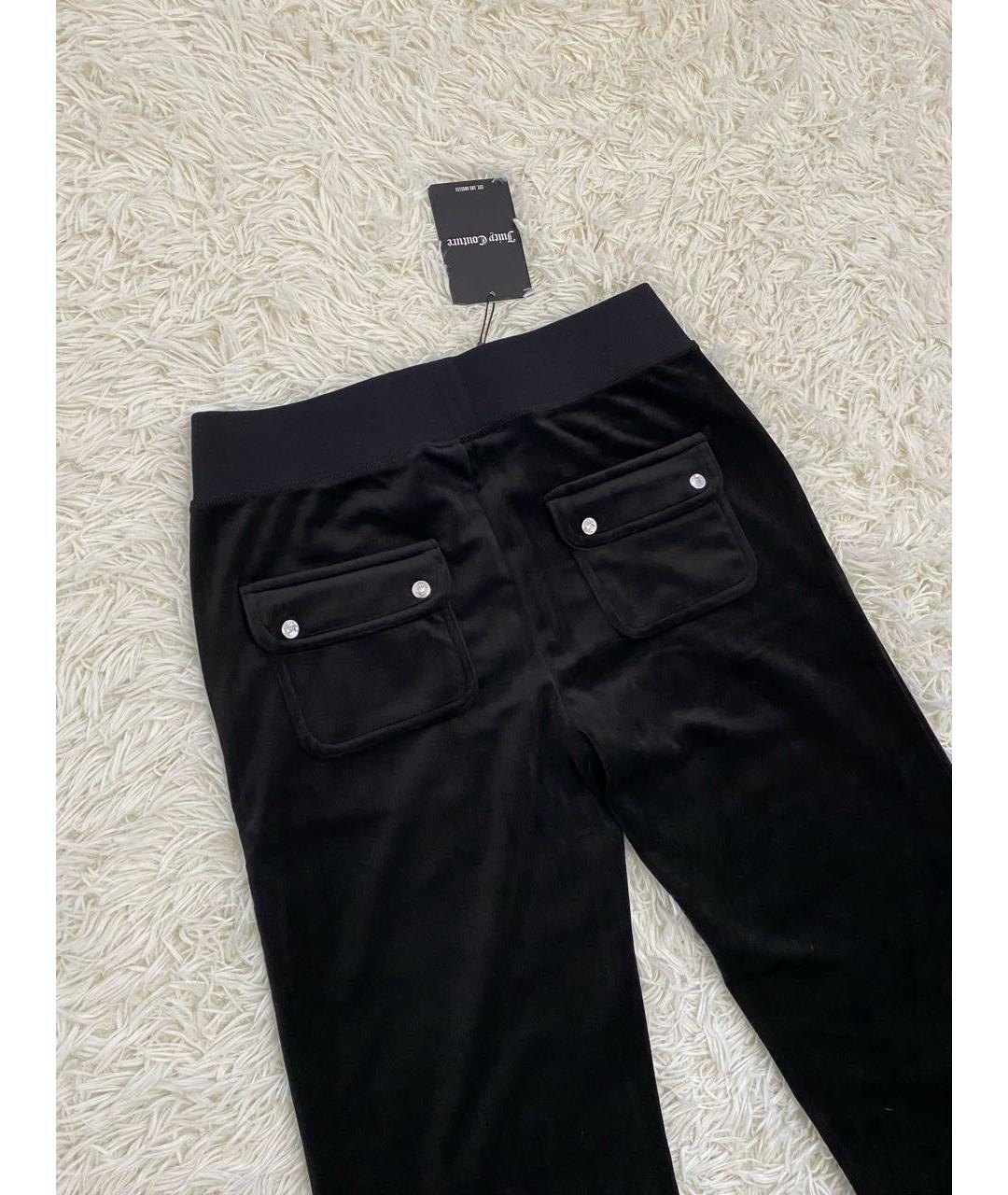 JUICY COUTURE Черные велюровые спортивные брюки и шорты, фото 5