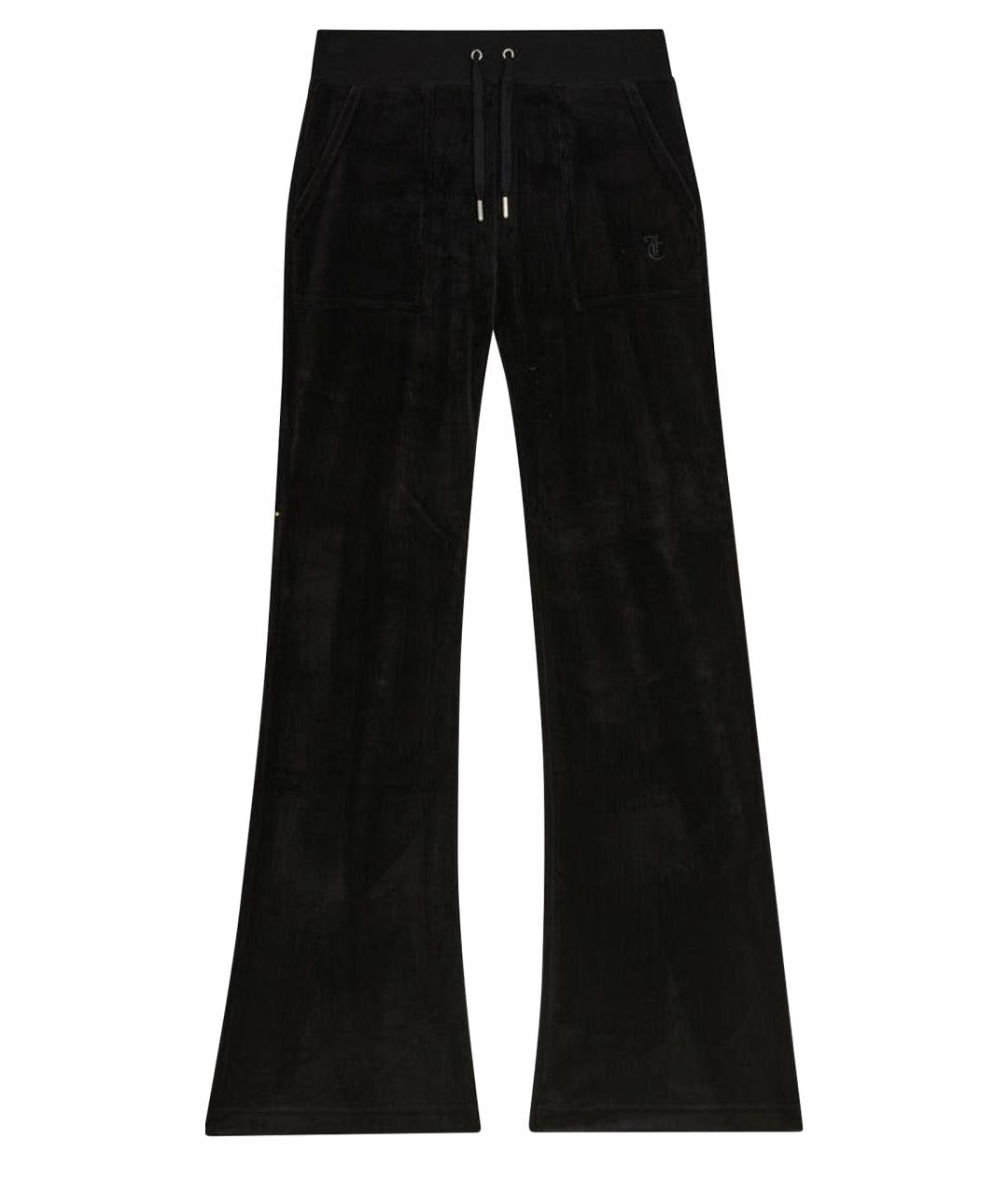 JUICY COUTURE Черные велюровые спортивные брюки и шорты, фото 1