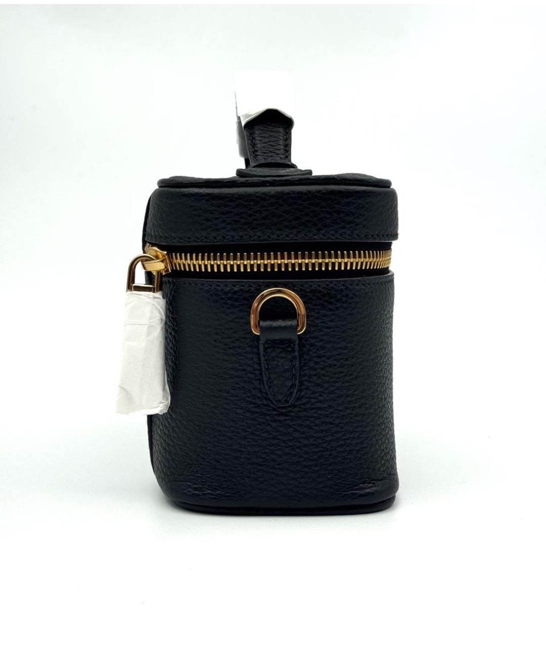 PRADA Черная кожаная сумка с короткими ручками, фото 3