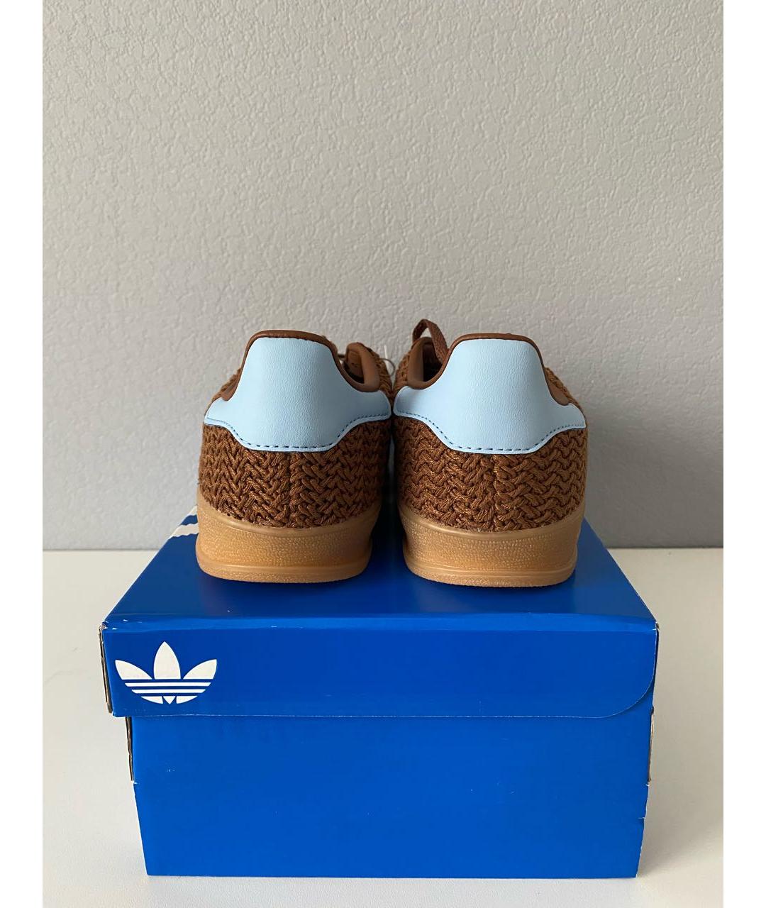 ADIDAS Коричневые текстильные низкие кроссовки / кеды, фото 5