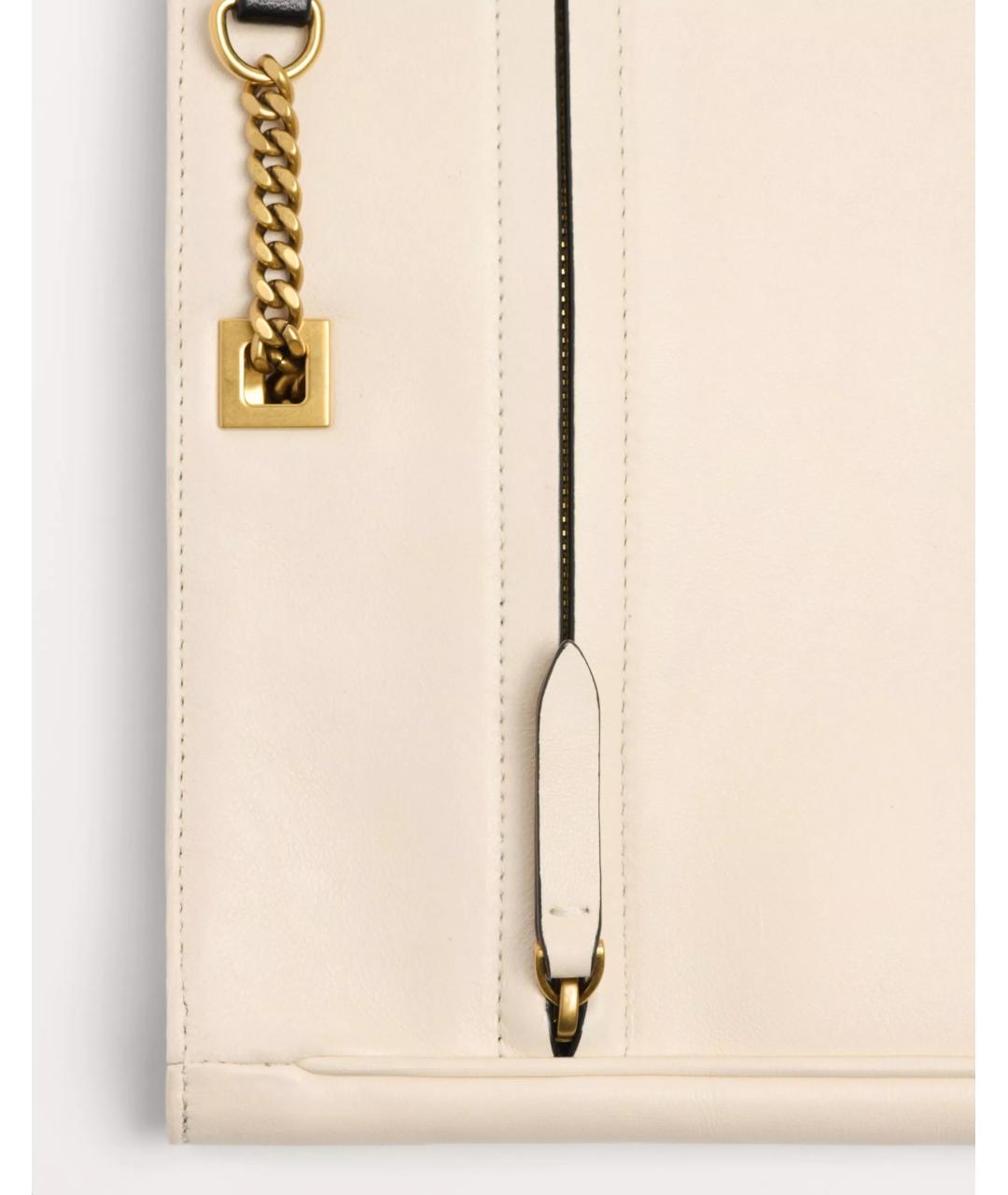 VALENTINO Бежевая кожаная сумка тоут, фото 8