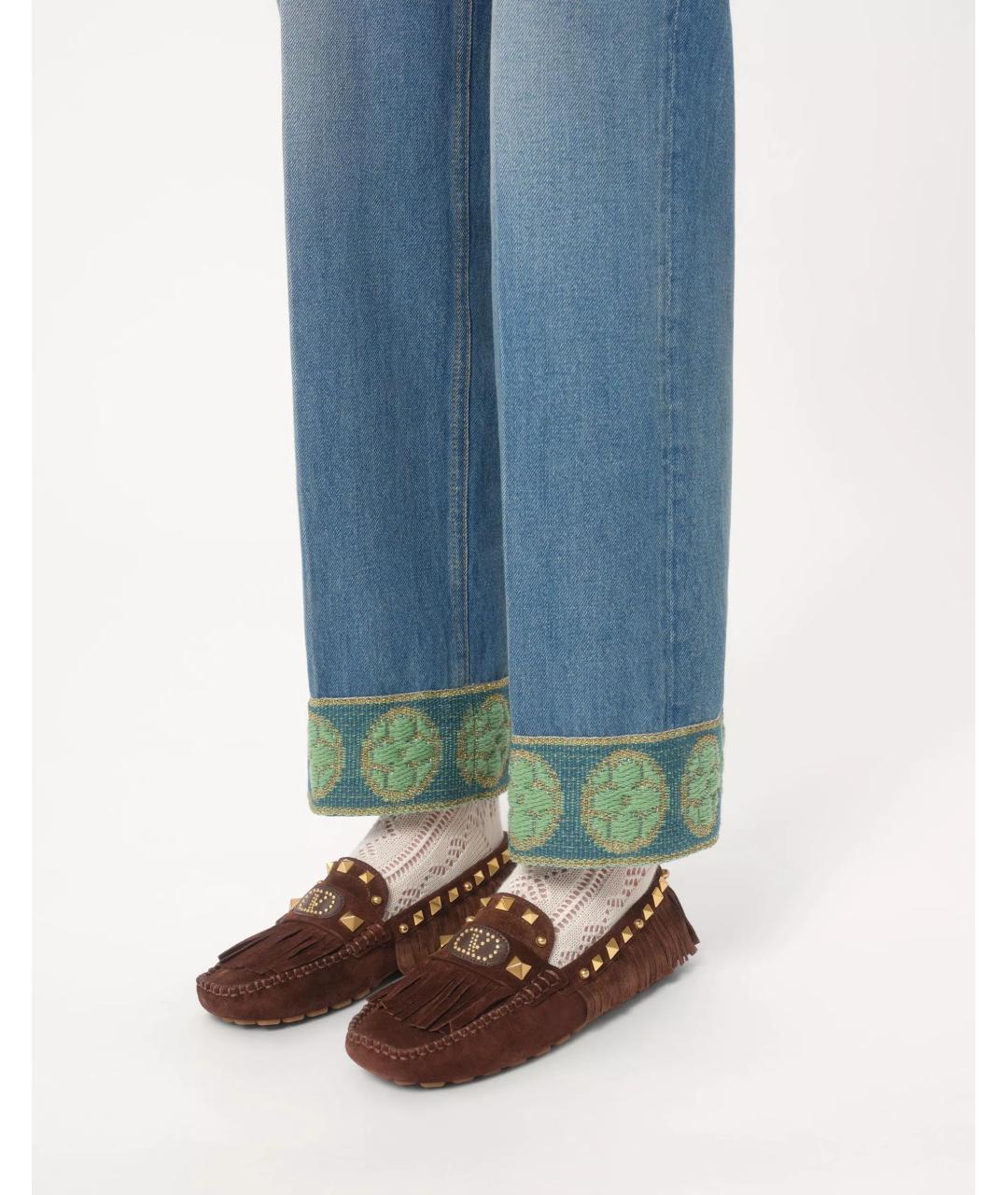 VALENTINO Коричневые замшевые лоферы, фото 3