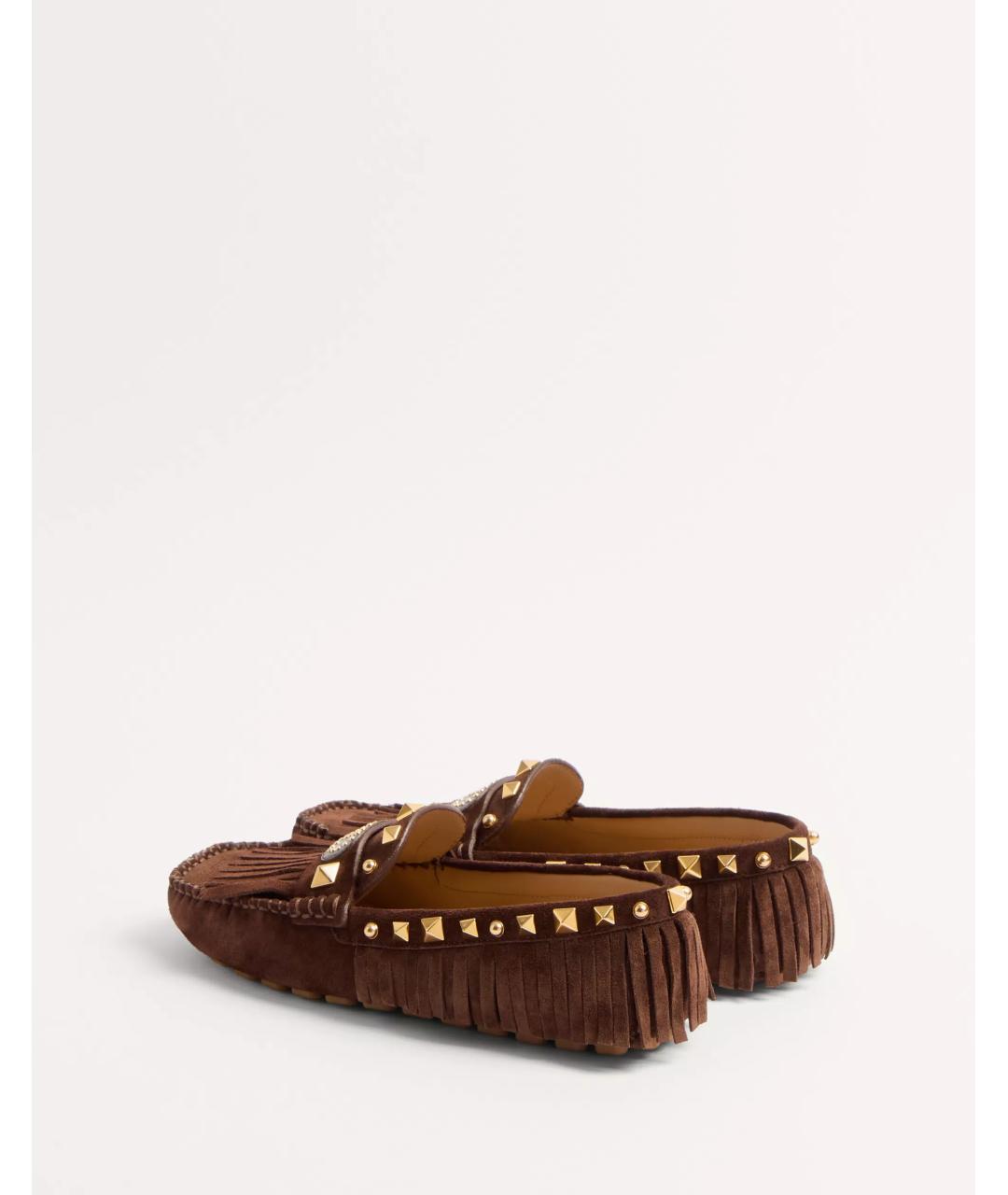 VALENTINO Коричневые замшевые лоферы, фото 6