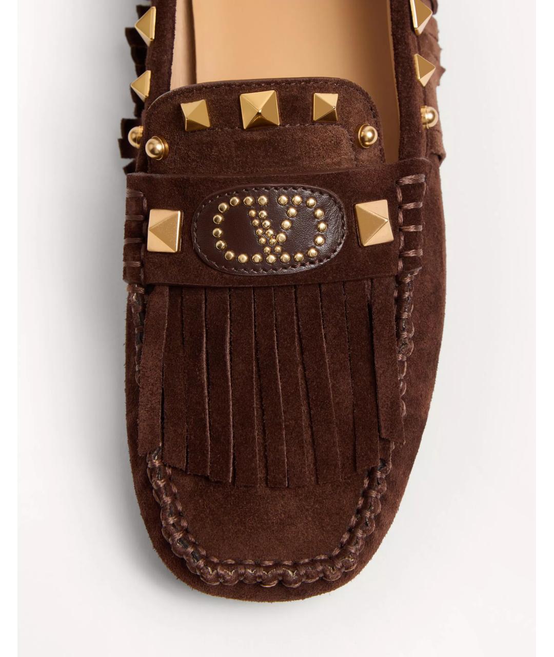 VALENTINO Коричневые замшевые лоферы, фото 4