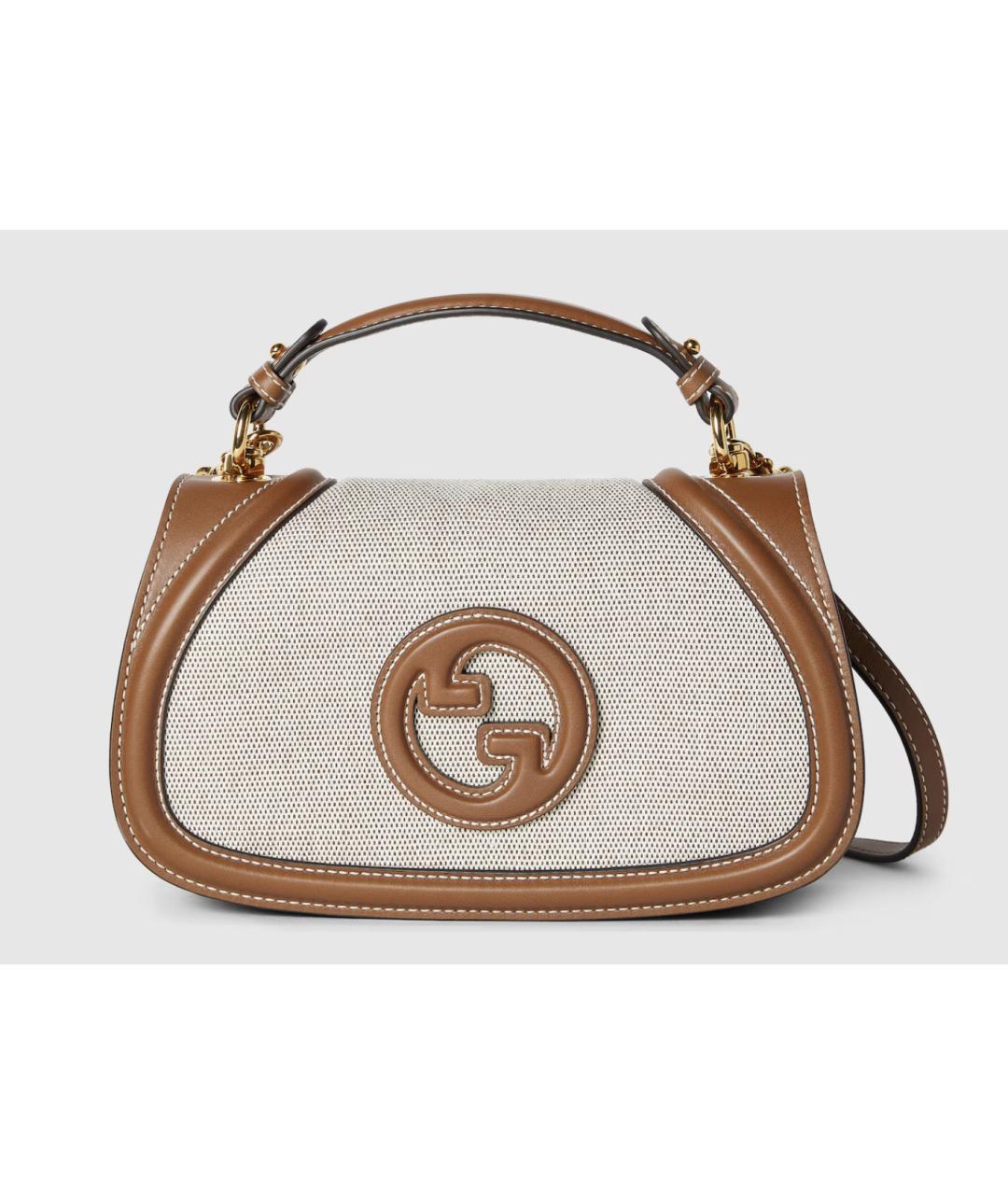 GUCCI Бежевая тканевая сумка через плечо, фото 8