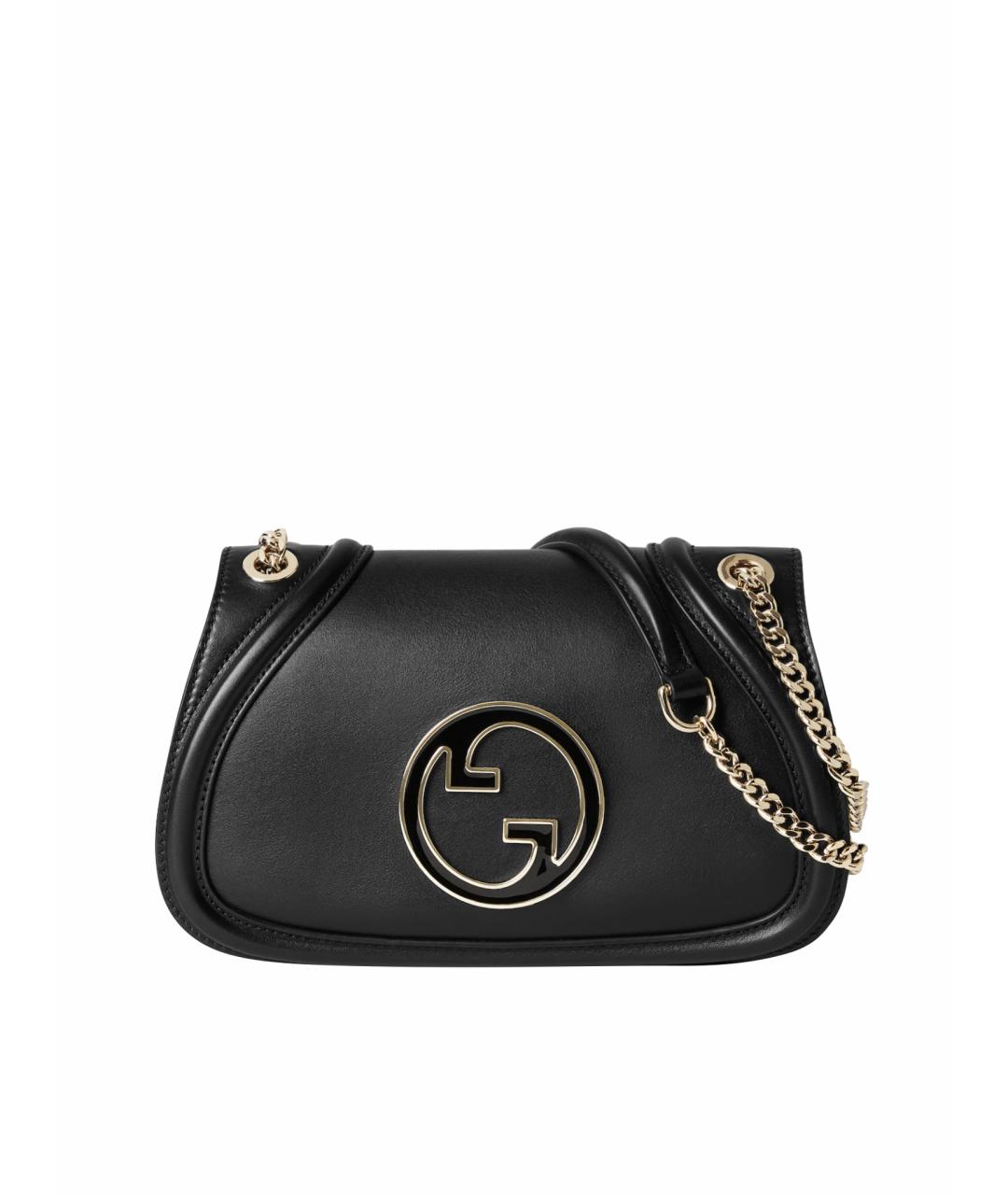 GUCCI Черная кожаная сумка через плечо, фото 1