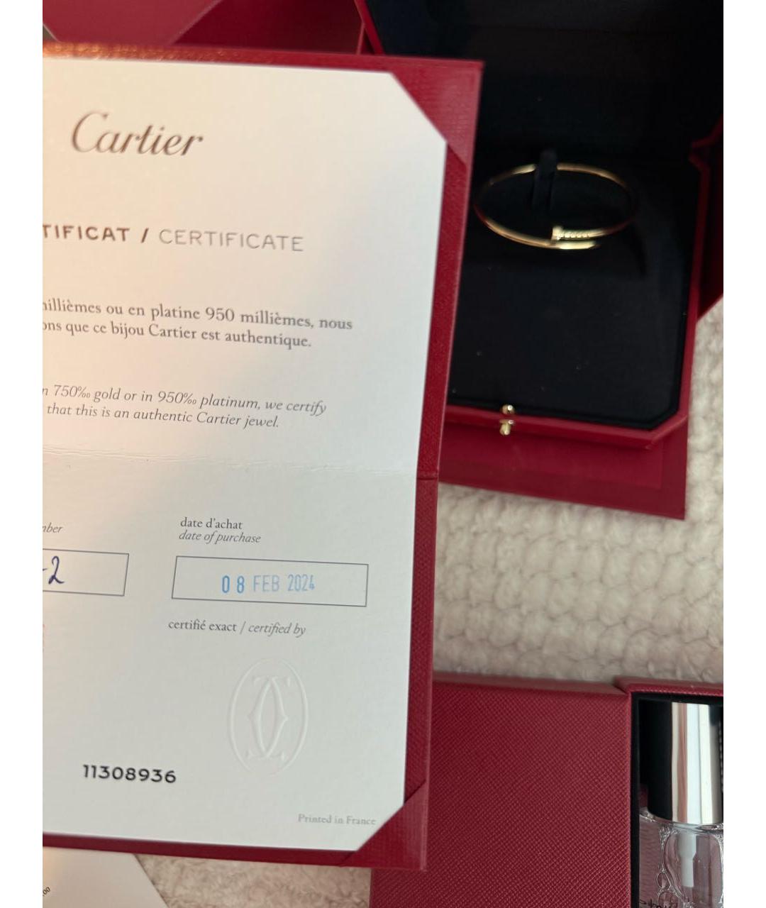 CARTIER Золотой браслет из желтого золота, фото 8