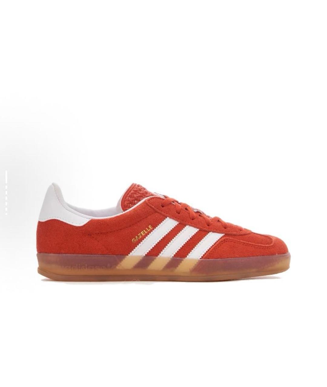 ADIDAS Красные замшевые низкие кроссовки / кеды, фото 6