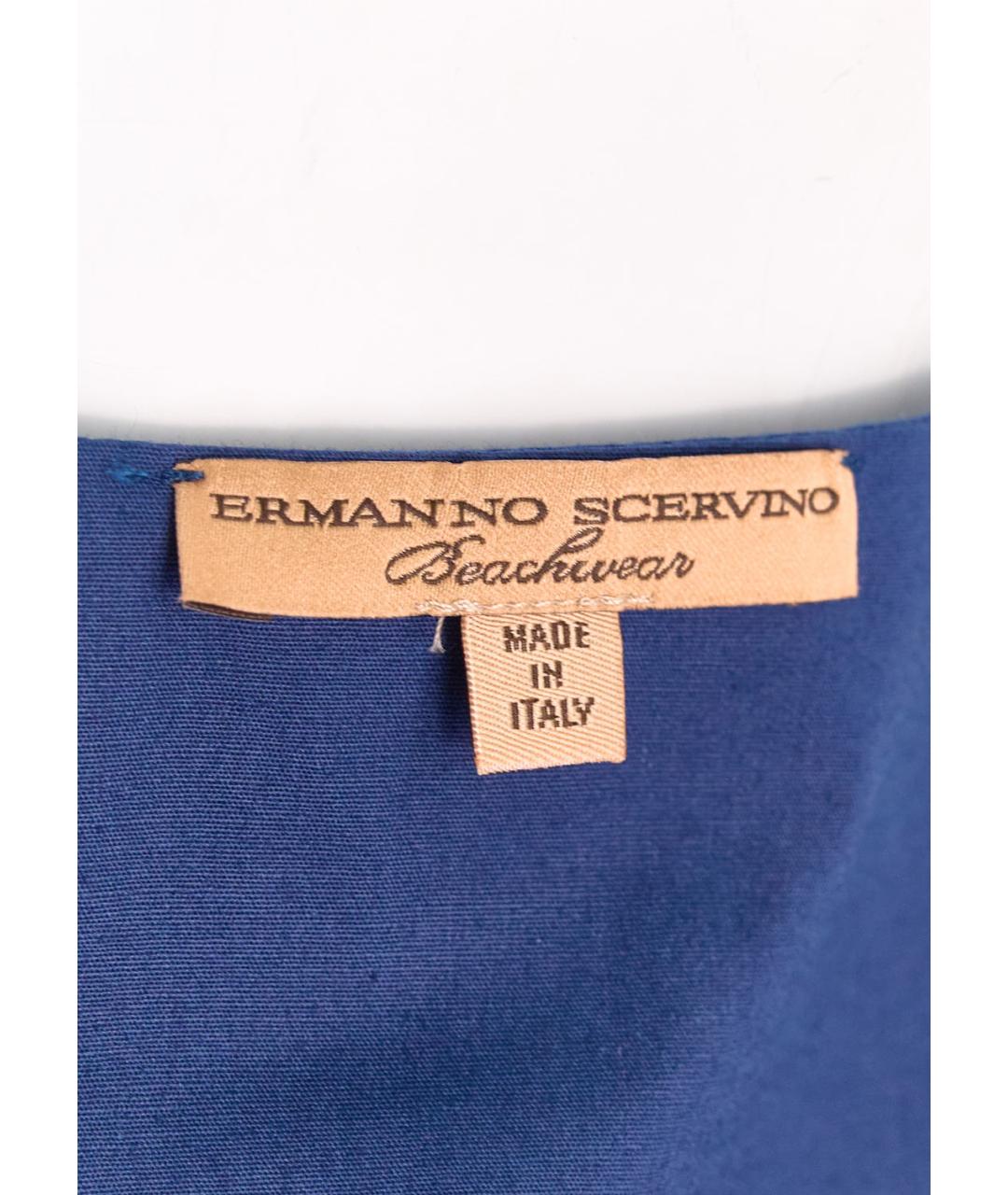 ERMANNO SCERVINO Синяя майка, фото 3