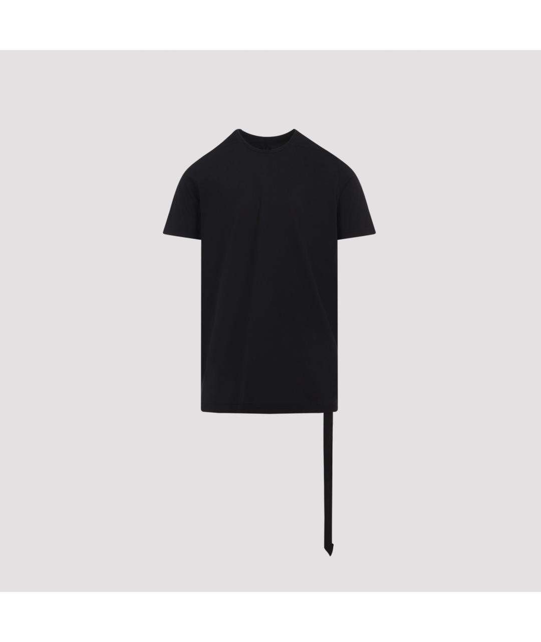 RICK OWENS DRKSHDW Черная хлопковая футболка, фото 3