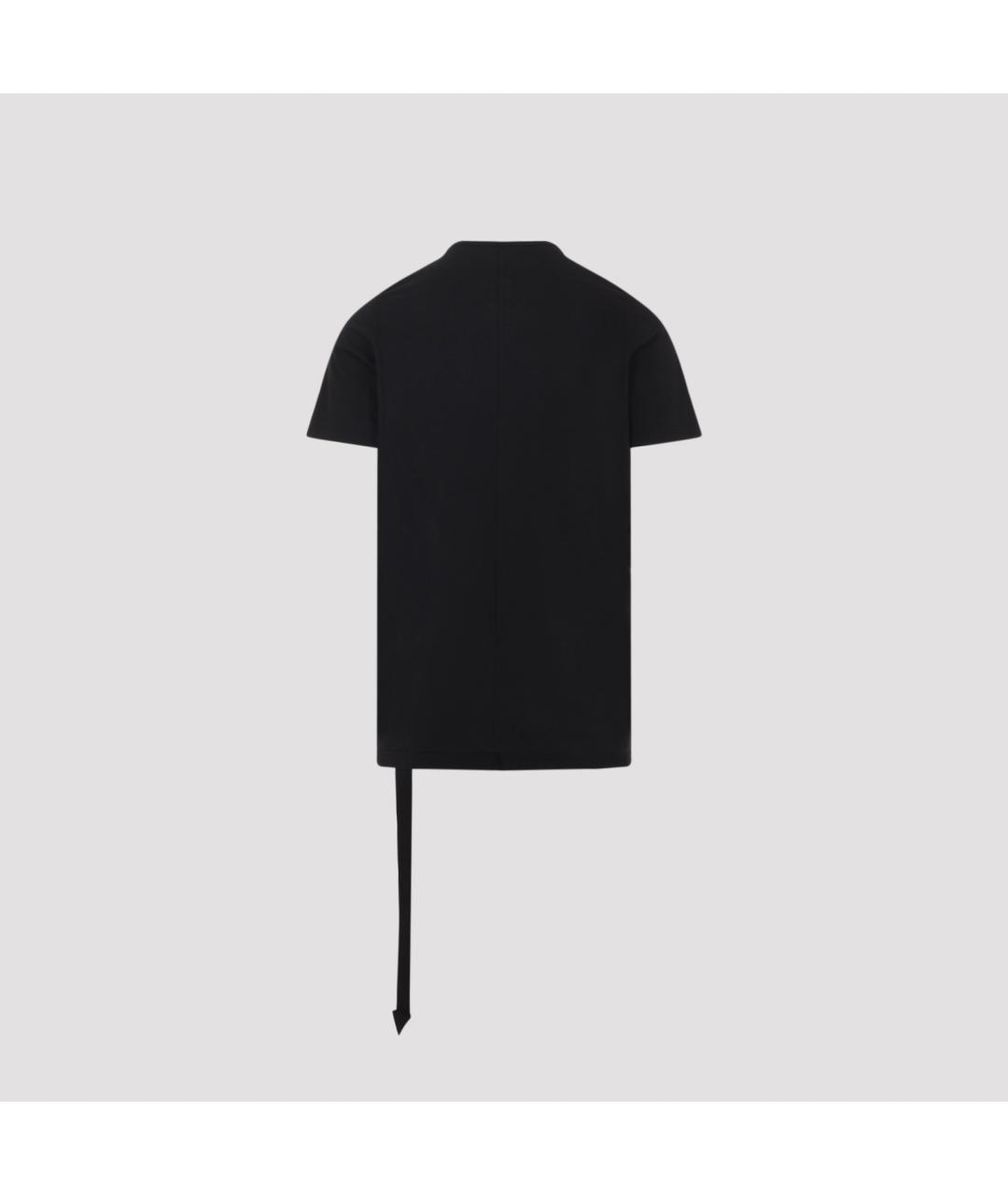 RICK OWENS DRKSHDW Черная хлопковая футболка, фото 4