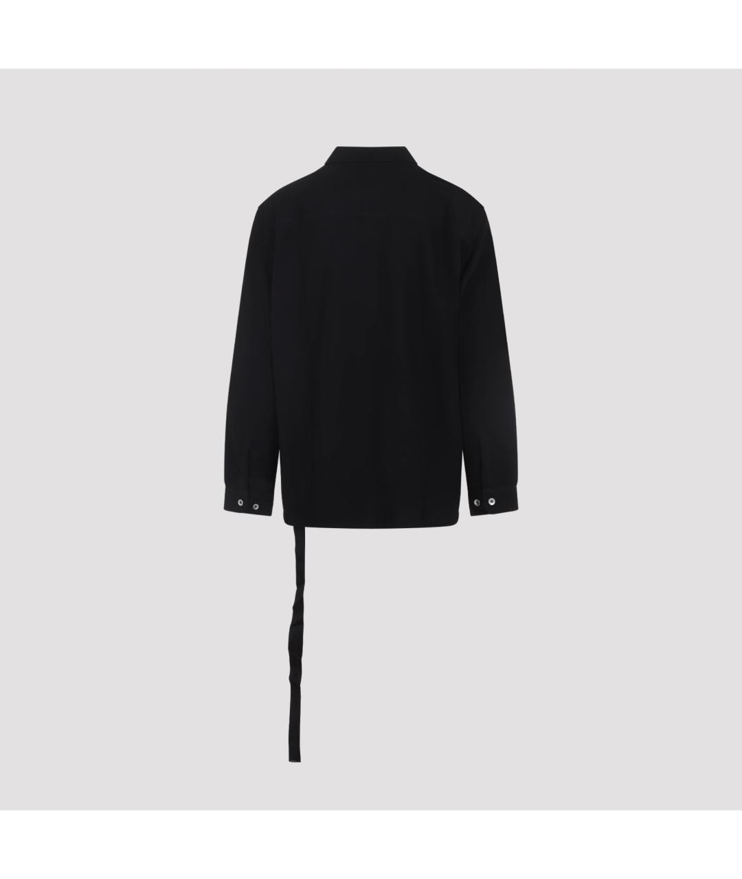 RICK OWENS DRKSHDW Черная хлопковая кэжуал рубашка, фото 4