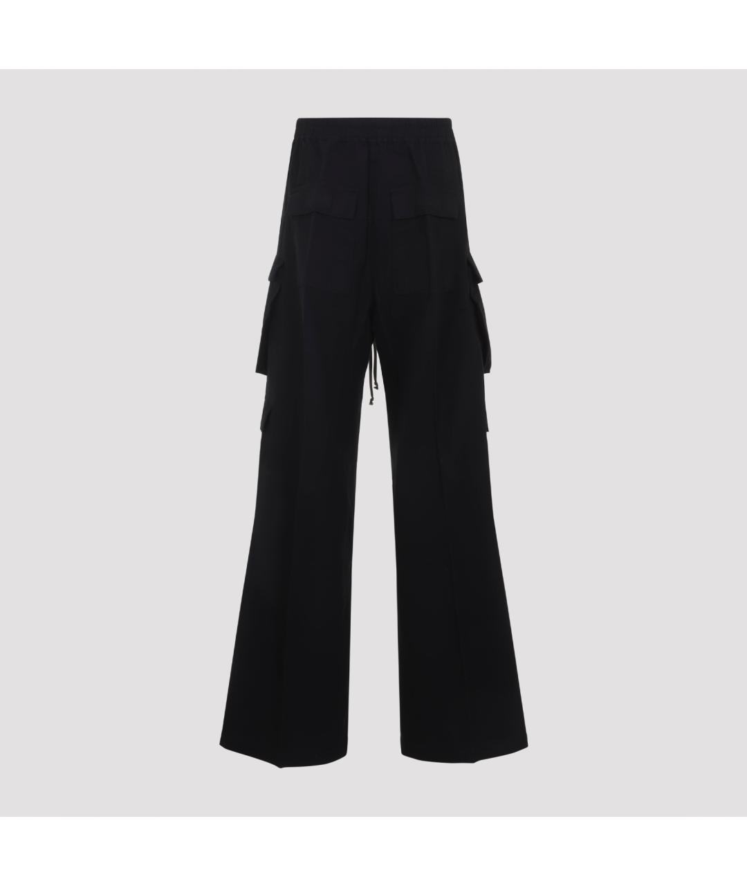 RICK OWENS DRKSHDW Черные хлопковые повседневные брюки, фото 2