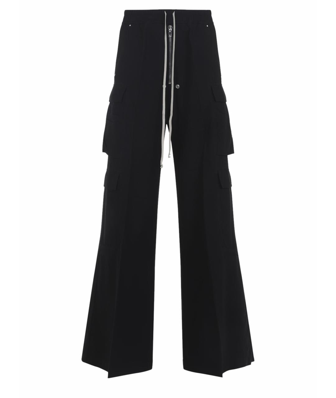 RICK OWENS DRKSHDW Черные хлопковые повседневные брюки, фото 1