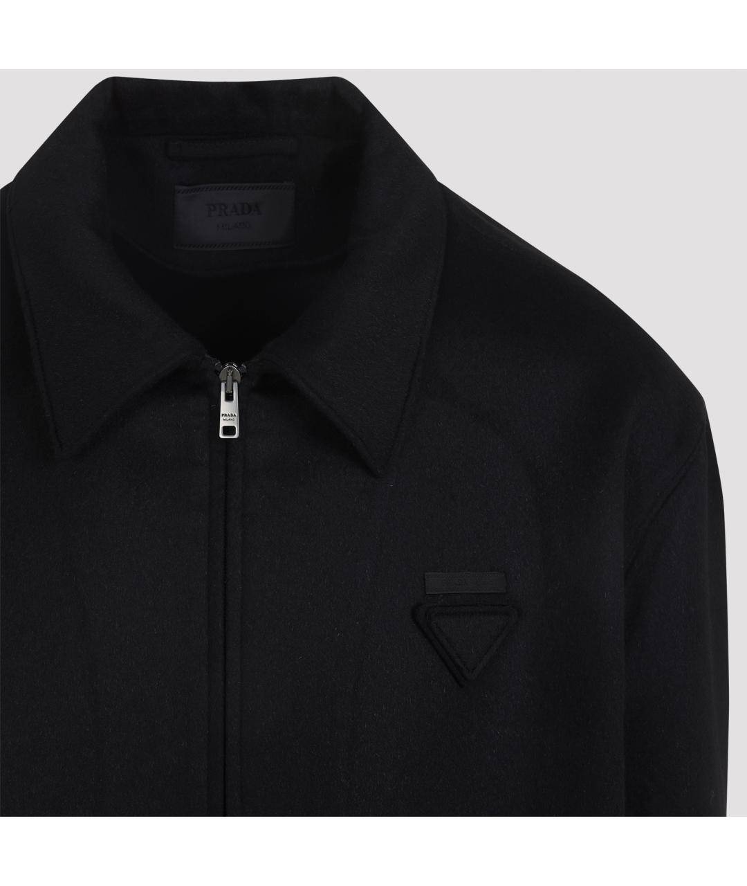PRADA Черная шерстяная куртка, фото 5