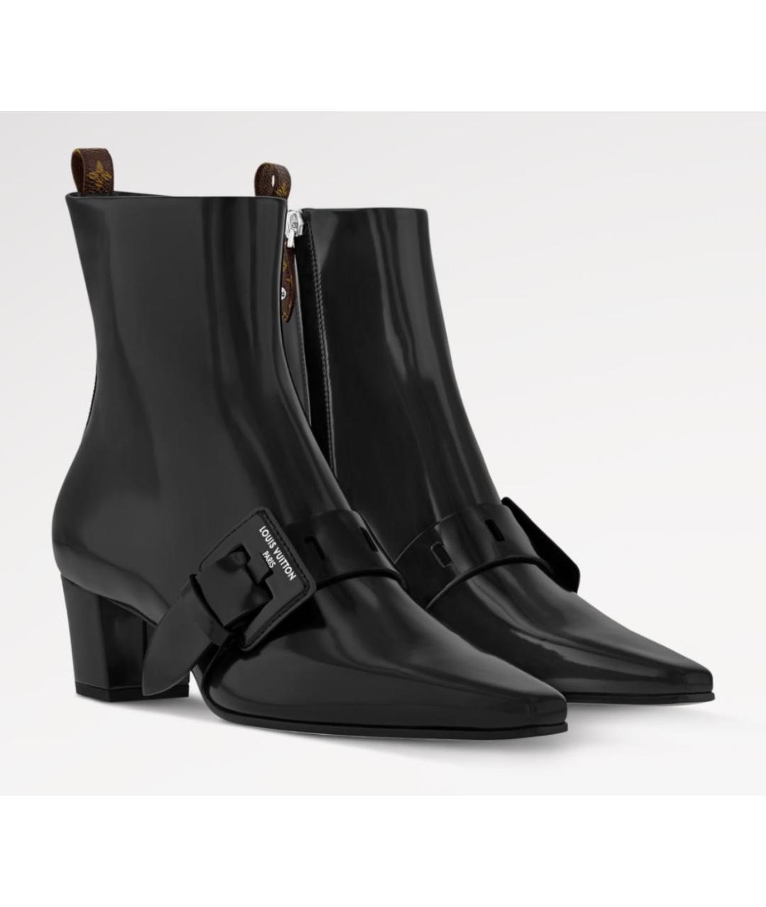 LOUIS VUITTON Черные сапоги, фото 2