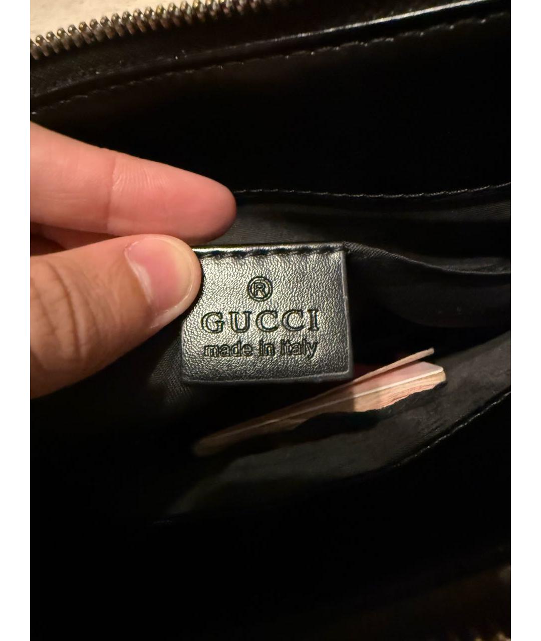 GUCCI Бежевая кожаная сумка на плечо, фото 7