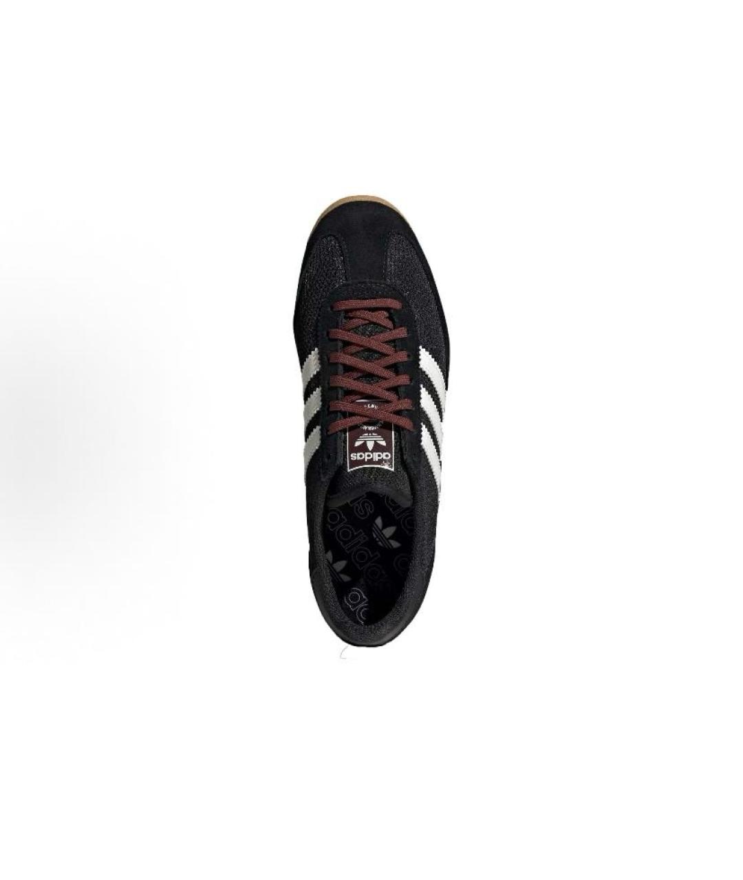 ADIDAS Черные текстильные низкие кроссовки / кеды, фото 4