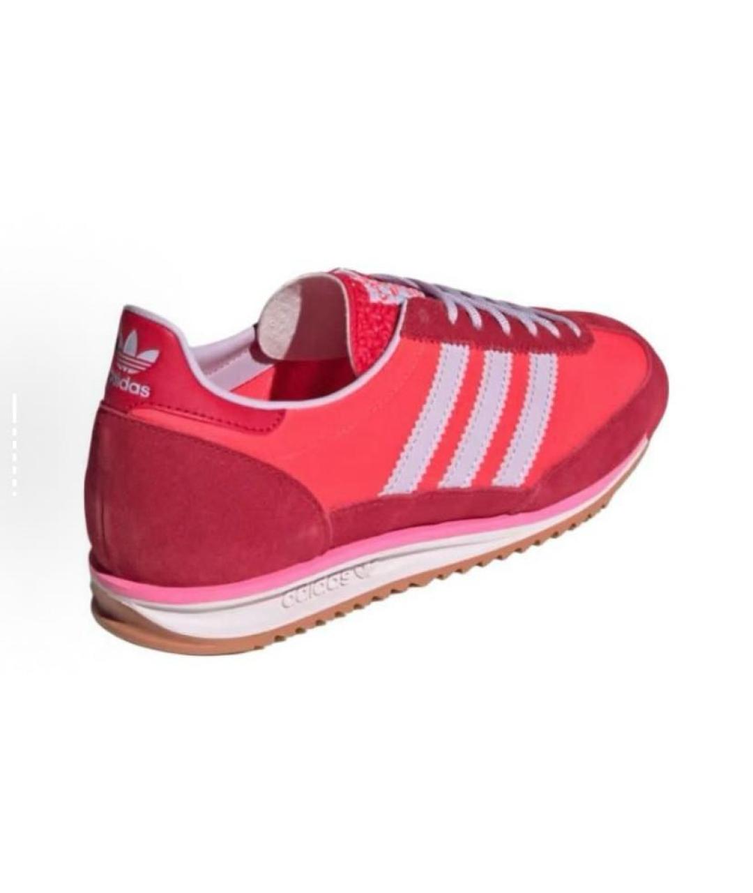 ADIDAS Красные текстильные низкие кроссовки / кеды, фото 4