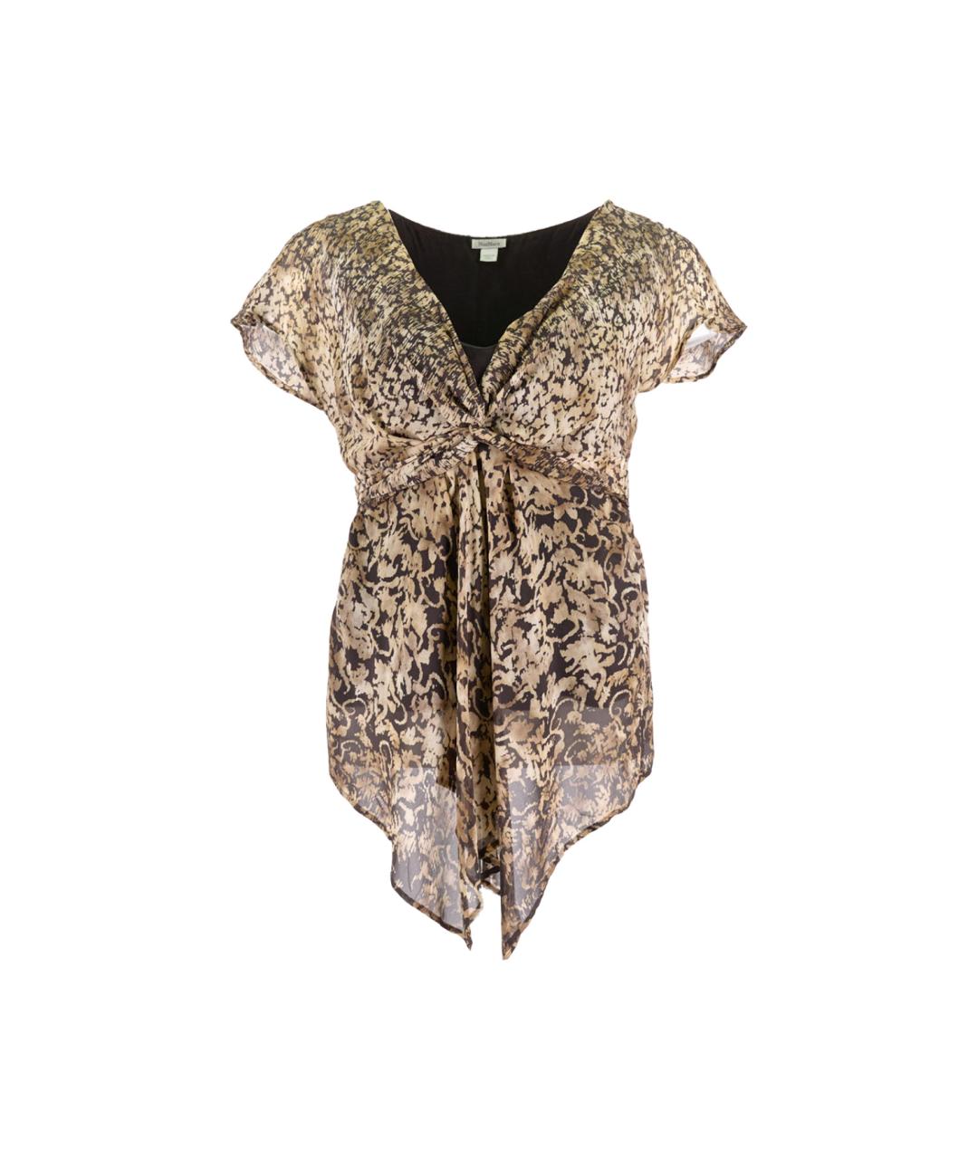 MAX MARA Мульти шелковая блузы, фото 1