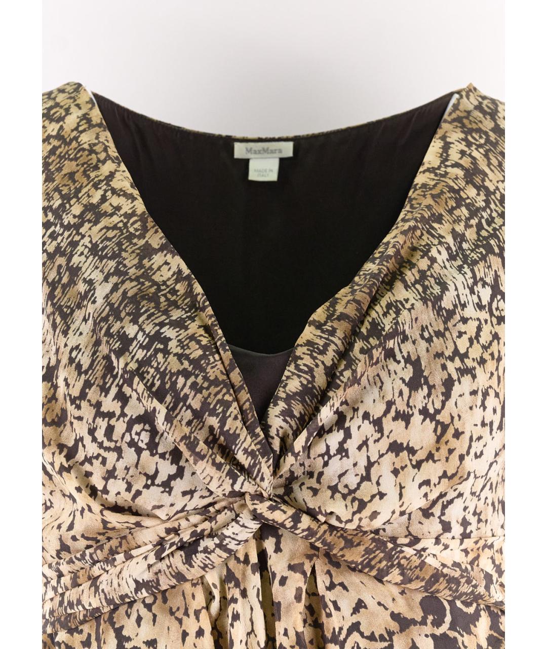 MAX MARA Мульти шелковая блузы, фото 4