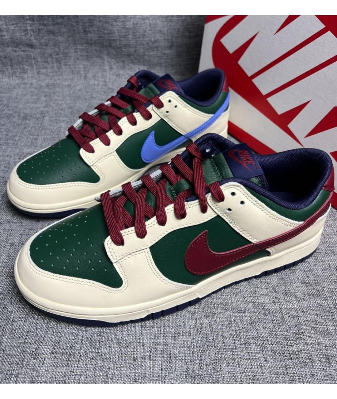 NIKE Мульти кожаные низкие кроссовки / кеды, фото 5