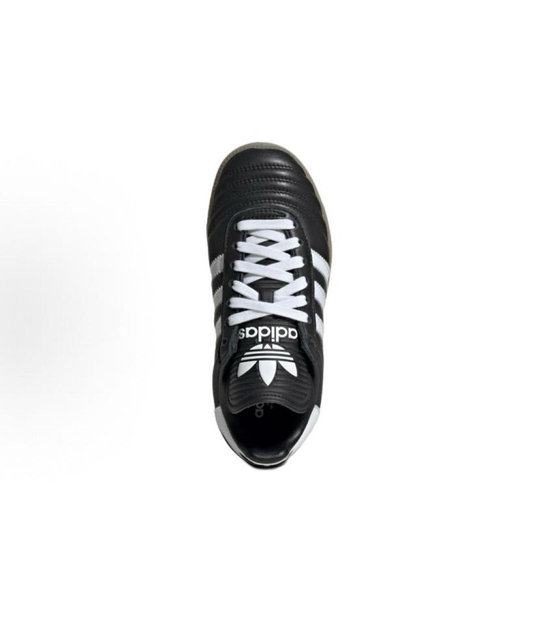ADIDAS Черные кожаные низкие кроссовки / кеды, фото 5
