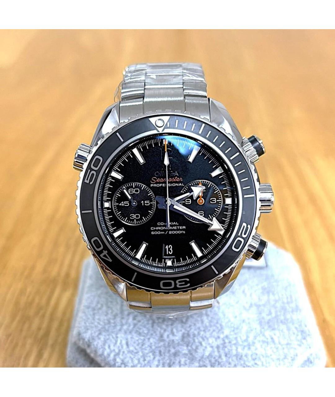 OMEGA Черные часы, фото 2
