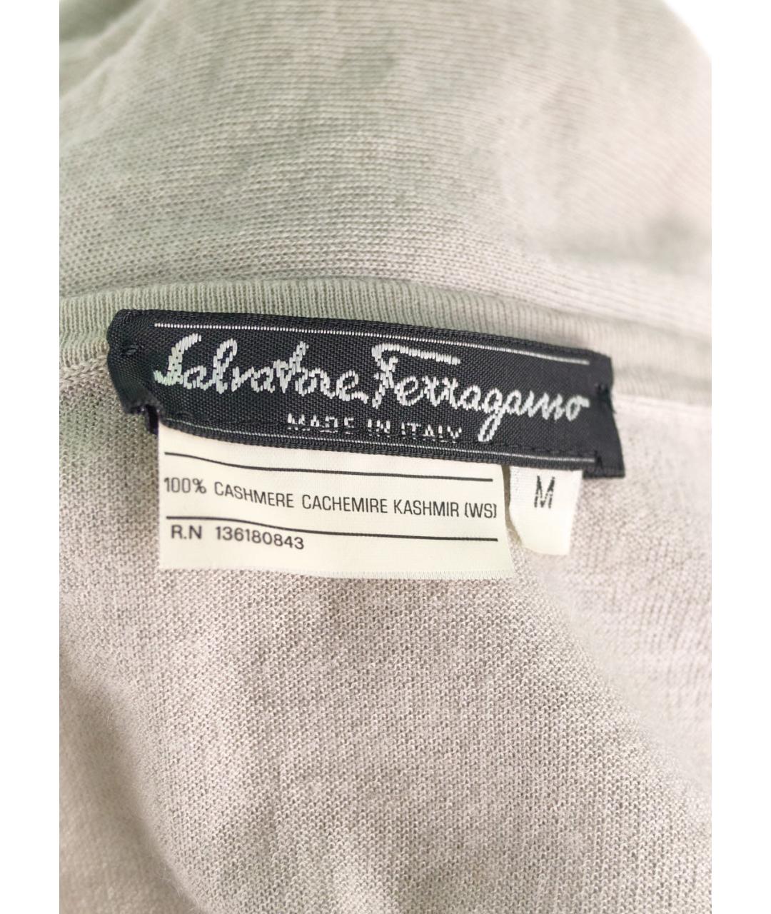 FERRAGAMO Серая кашемировая майка, фото 3