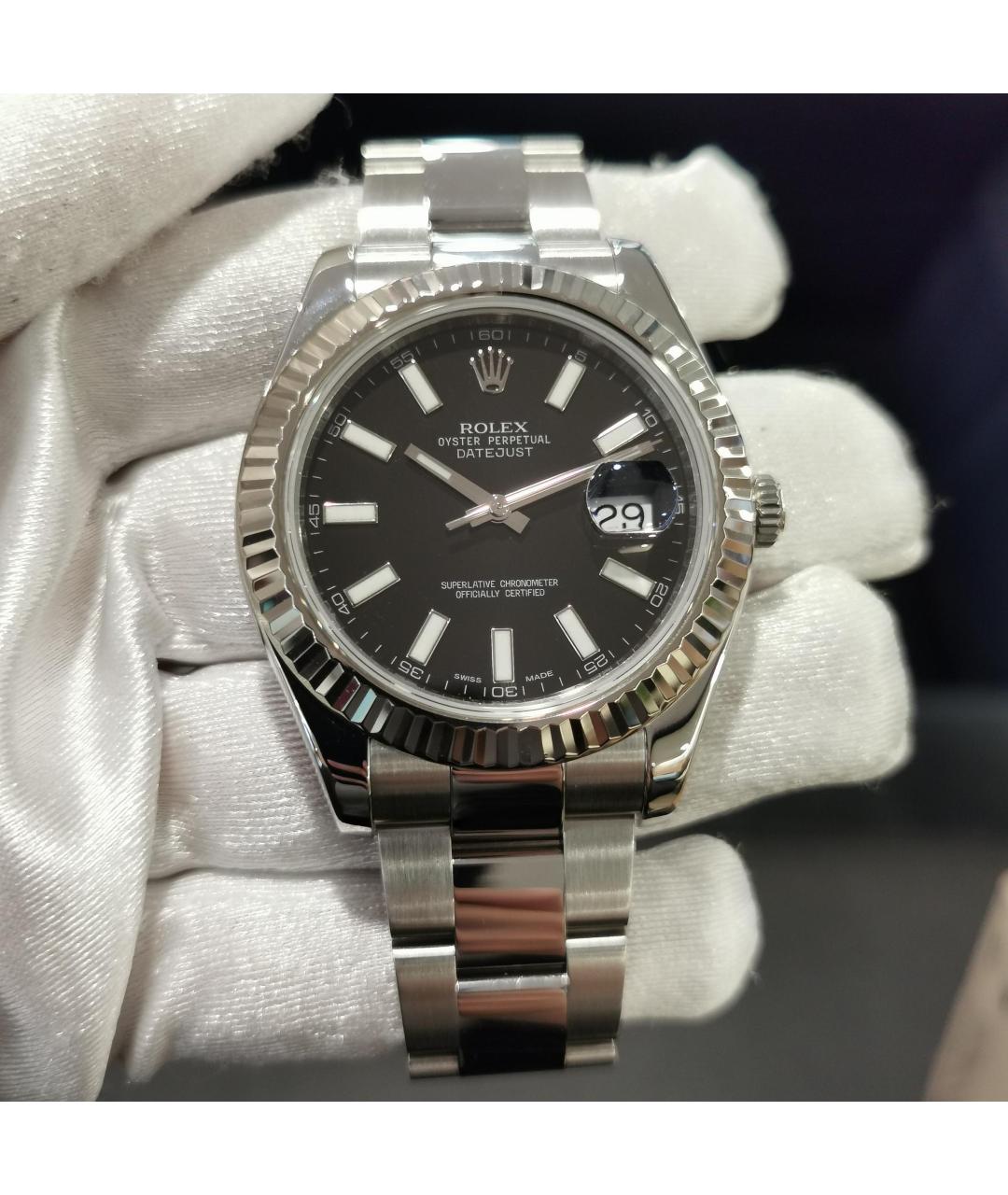 ROLEX Черные часы, фото 3