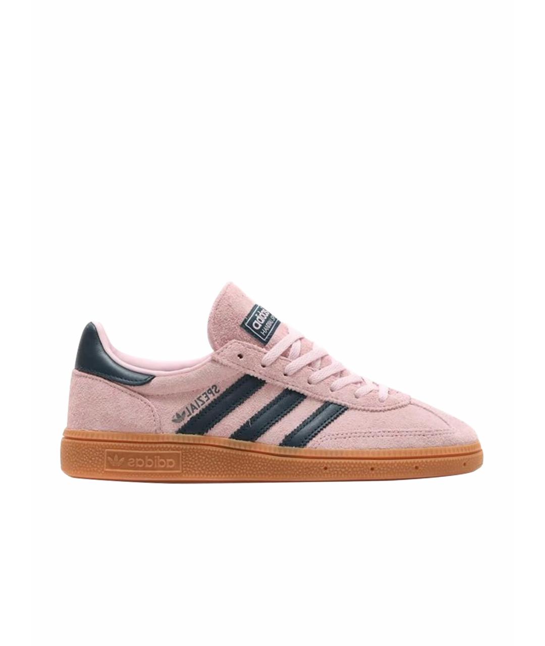 ADIDAS Коралловые замшевые низкие кроссовки / кеды, фото 1