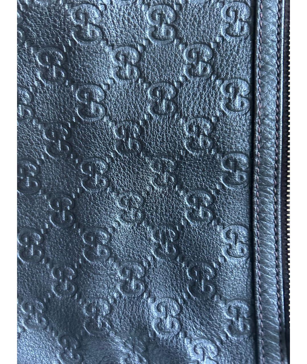 GUCCI Черная кожаная сумка на плечо, фото 6