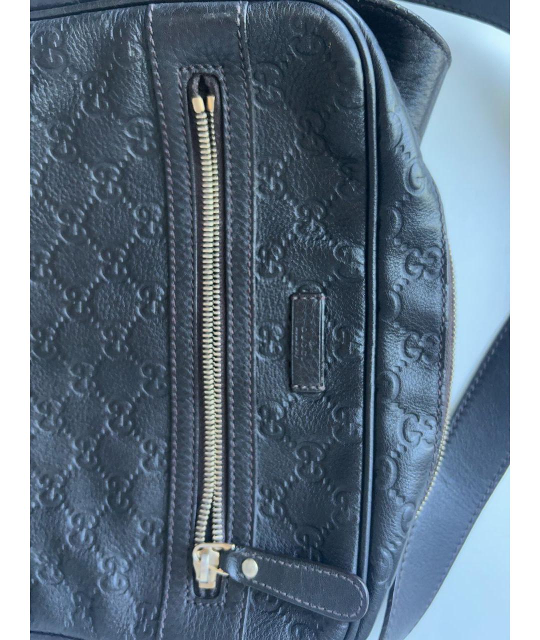 GUCCI Черная кожаная сумка на плечо, фото 2