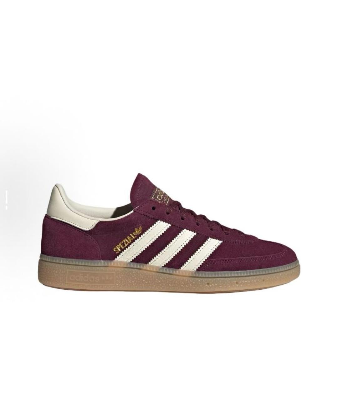 ADIDAS Бордовые замшевые низкие кроссовки / кеды, фото 7