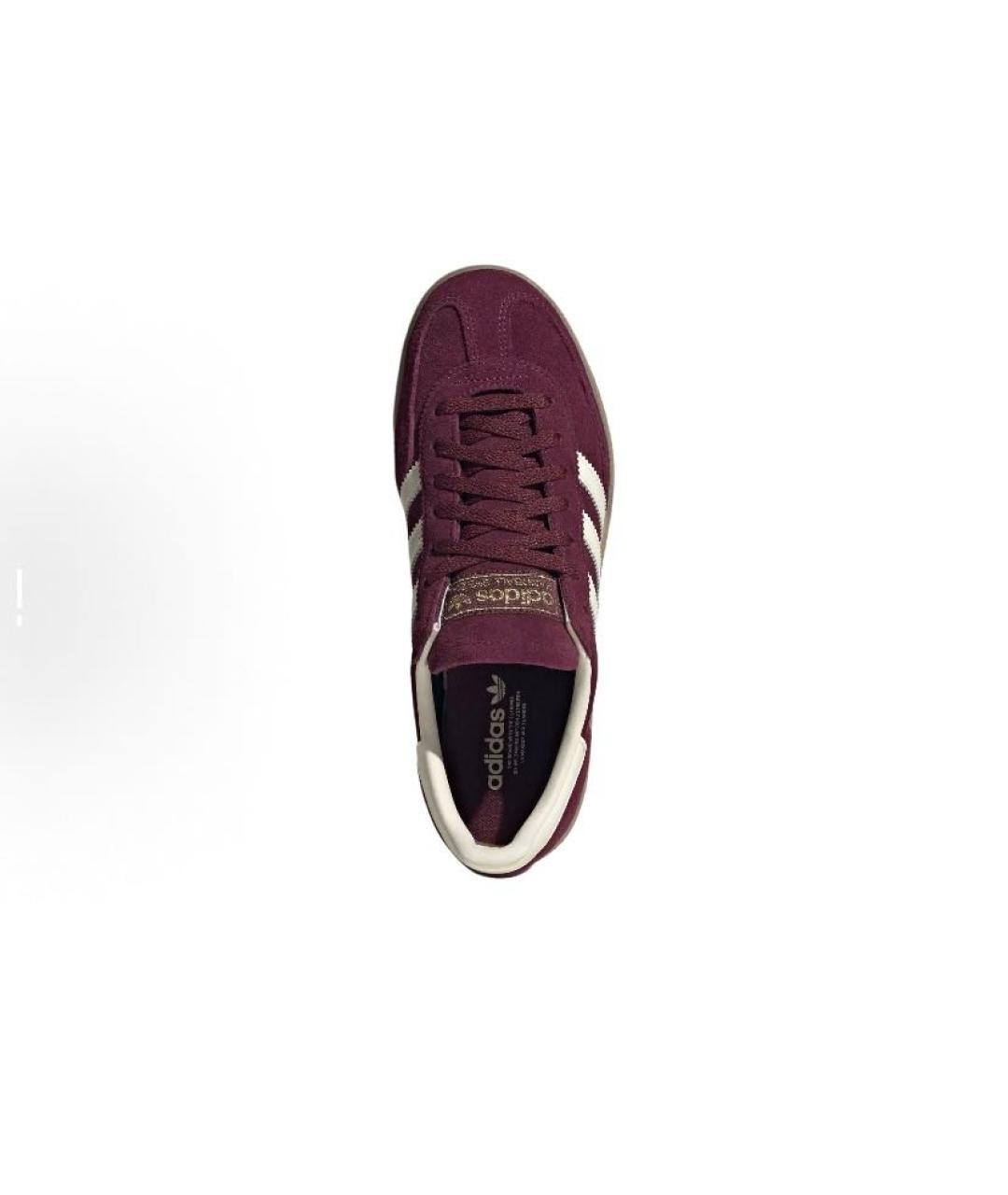 ADIDAS Бордовые замшевые низкие кроссовки / кеды, фото 5