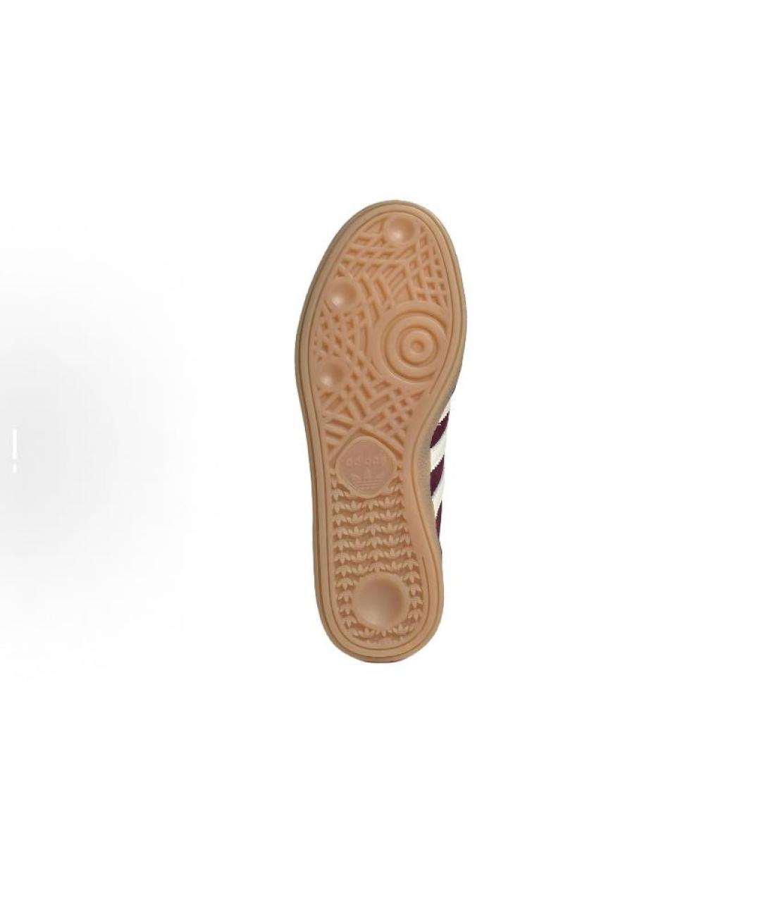 ADIDAS Бордовые замшевые низкие кроссовки / кеды, фото 6