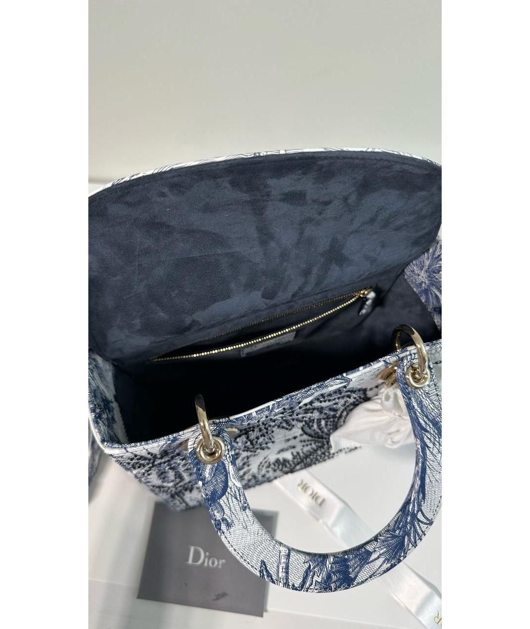 CHRISTIAN DIOR Белая кожаная сумка с короткими ручками, фото 4