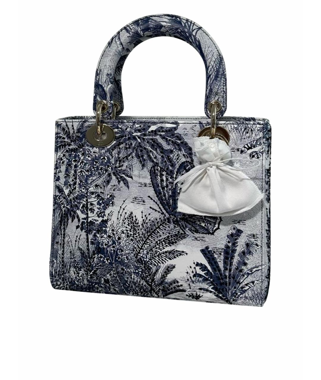 CHRISTIAN DIOR Белая кожаная сумка с короткими ручками, фото 1