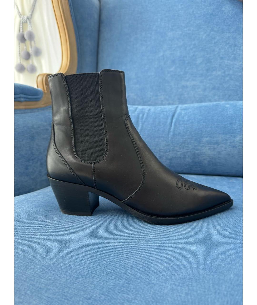 GIANVITO ROSSI Черные кожаные ботильоны, фото 9
