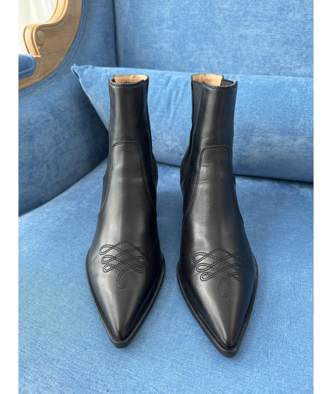 GIANVITO ROSSI Черные кожаные ботильоны, фото 2